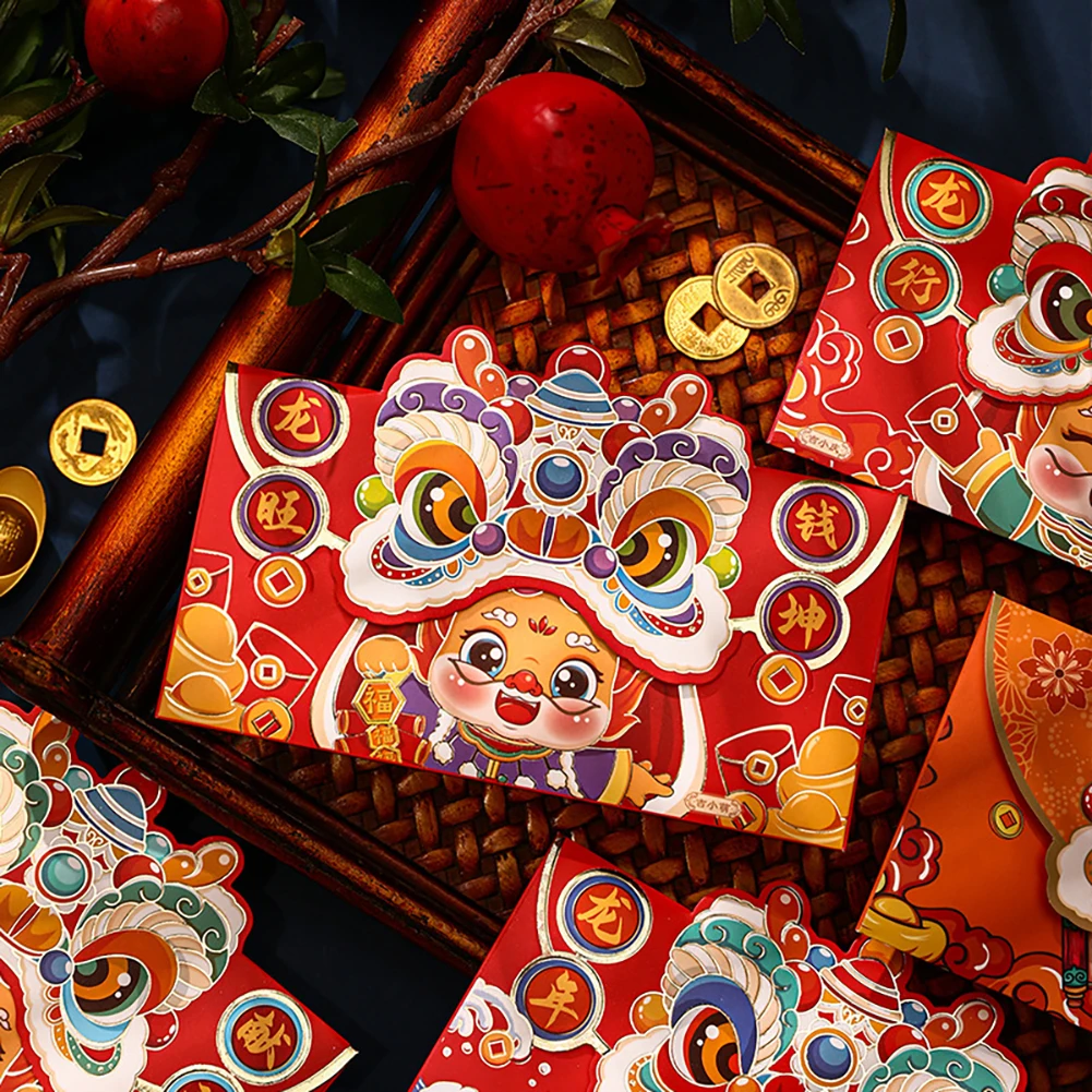 

Chinese Red Envelopes 2024 Lunar New Year Of The Dragon Red Packet For Spring Festival Birthdays Weddings Red Envelopes