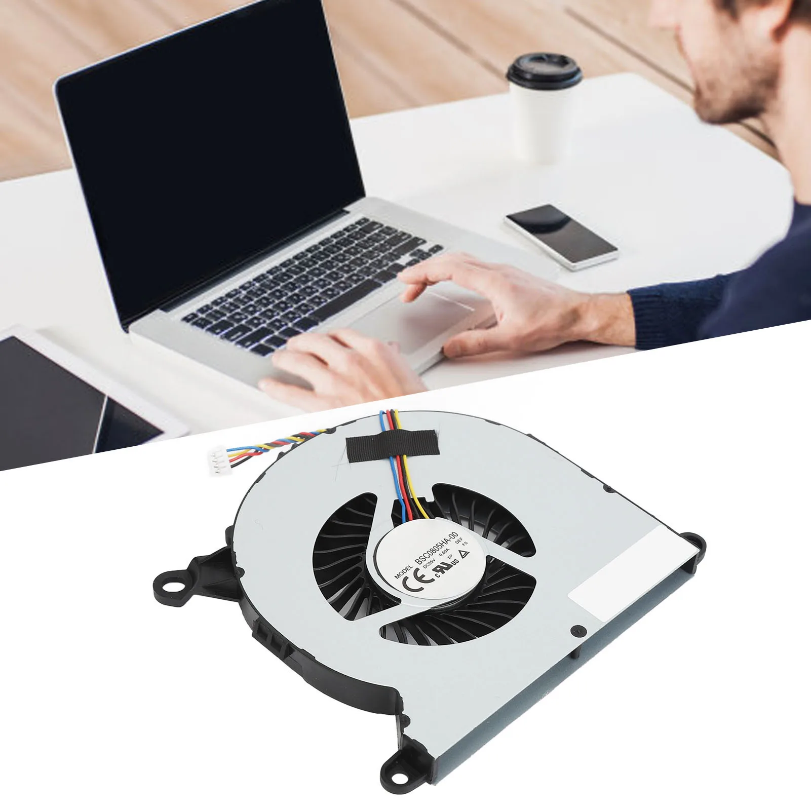 Cooling Fan Gaming Cooling Fan Desktop CPU Cooling Fan 5V 0.6A Lightweight 4 Pin for NUC8i7BEH NUC8i3BEH