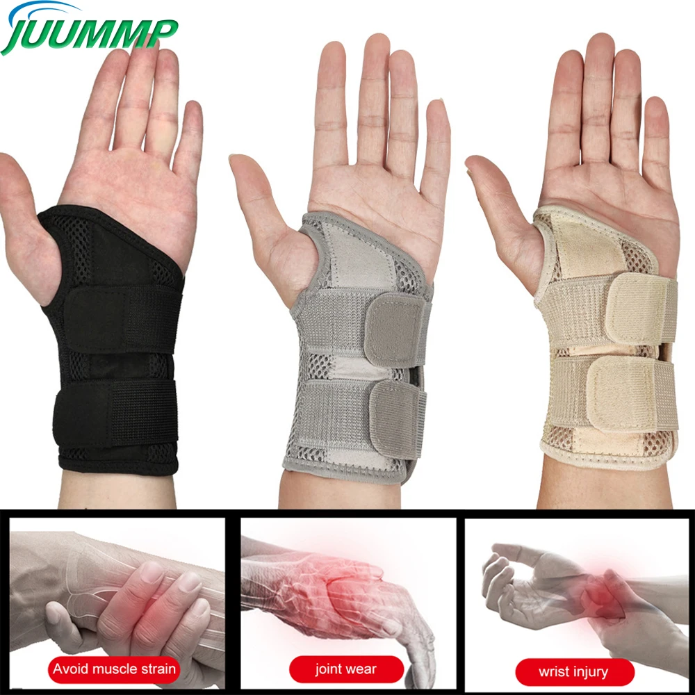 Carpal Tunnel Wrist Brace Adjustable Wrist Support Brace Compression Wrap for Arthritis Tendinitis Pain Relief JUUMMP