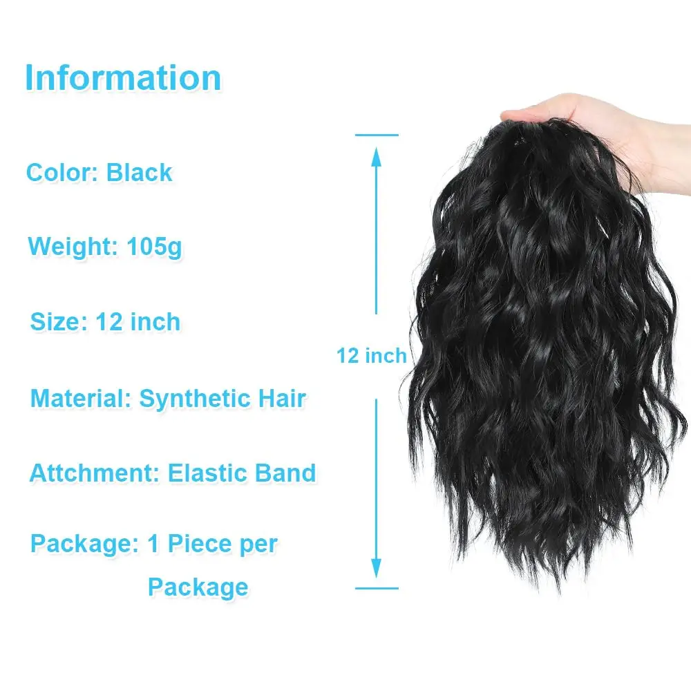 Synthetic Water Ripple Ponytail Hair Extension for Women