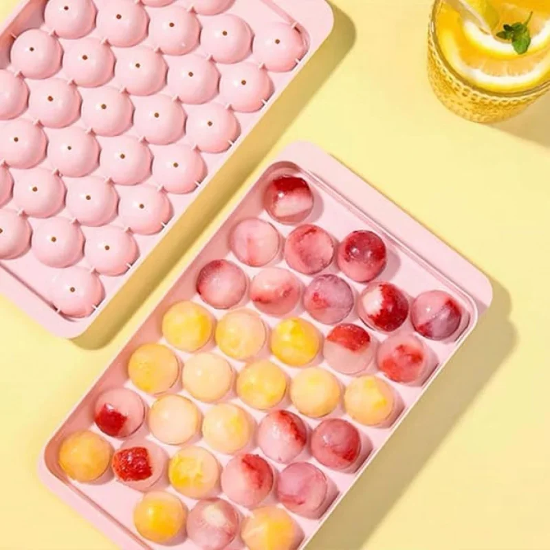 Ice Cube Mold 1pc Round ice cube tray for freezing cocktail ice round ice cube tray with lid spherical ice drink