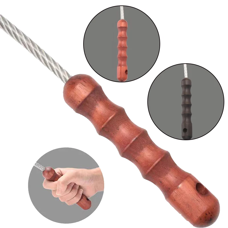 

Tactical Whip Wood Handle Emergency Tool Self Defense Aluminum Anti Skid Glass Breaker Emergency Hammer Survival Kit