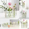 Hinged Flower Glass Vase Test Tube Creative Plant Holder Hydroponic Container Living Room Office Dining Table Floral Home Decor 1