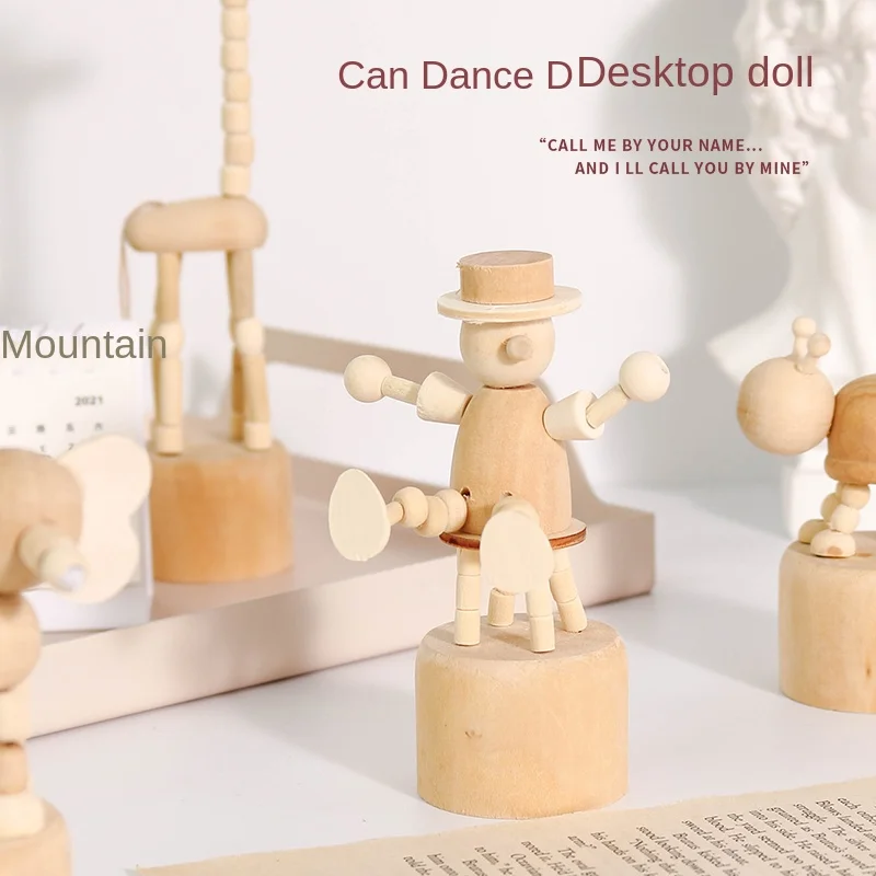 

Wooden Small Animal Mini Desktop Decoration Creative Cute Student Children's Educational Toys