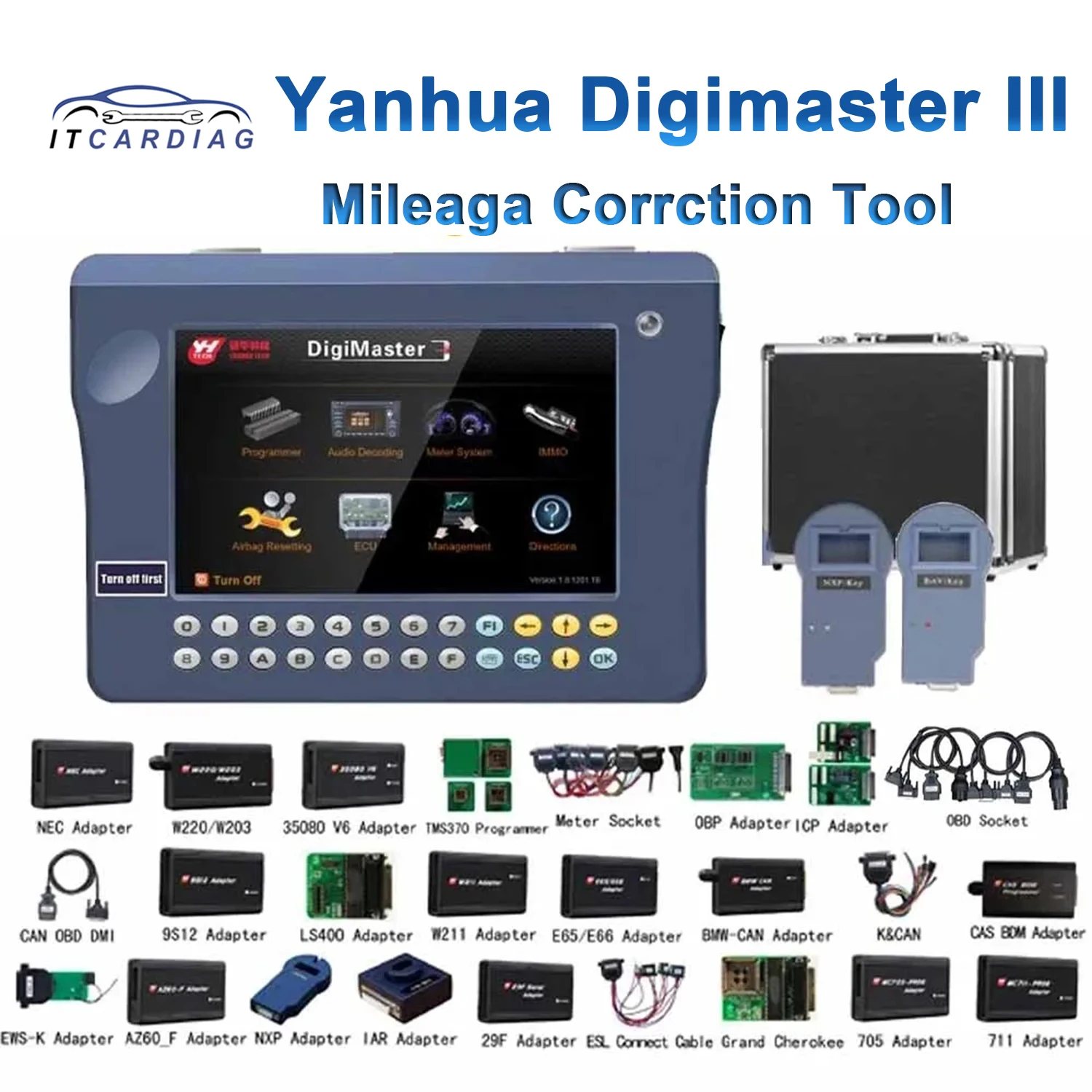 

Original Yanhua Digimaster III Unlimited Token Digimaster 3 for B-MW CAS1/CAS2/CAS3/CAS4+ Cluster Calibration/Key Programming