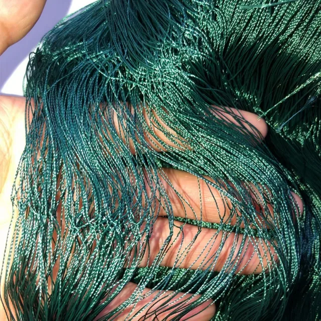 3 Strands Multifilament Nylon Semi-Finished Products Fishing Net 50mm-70mm Mesh Size Fish Network Depth 2m to 3.8m Trammel Net 4
