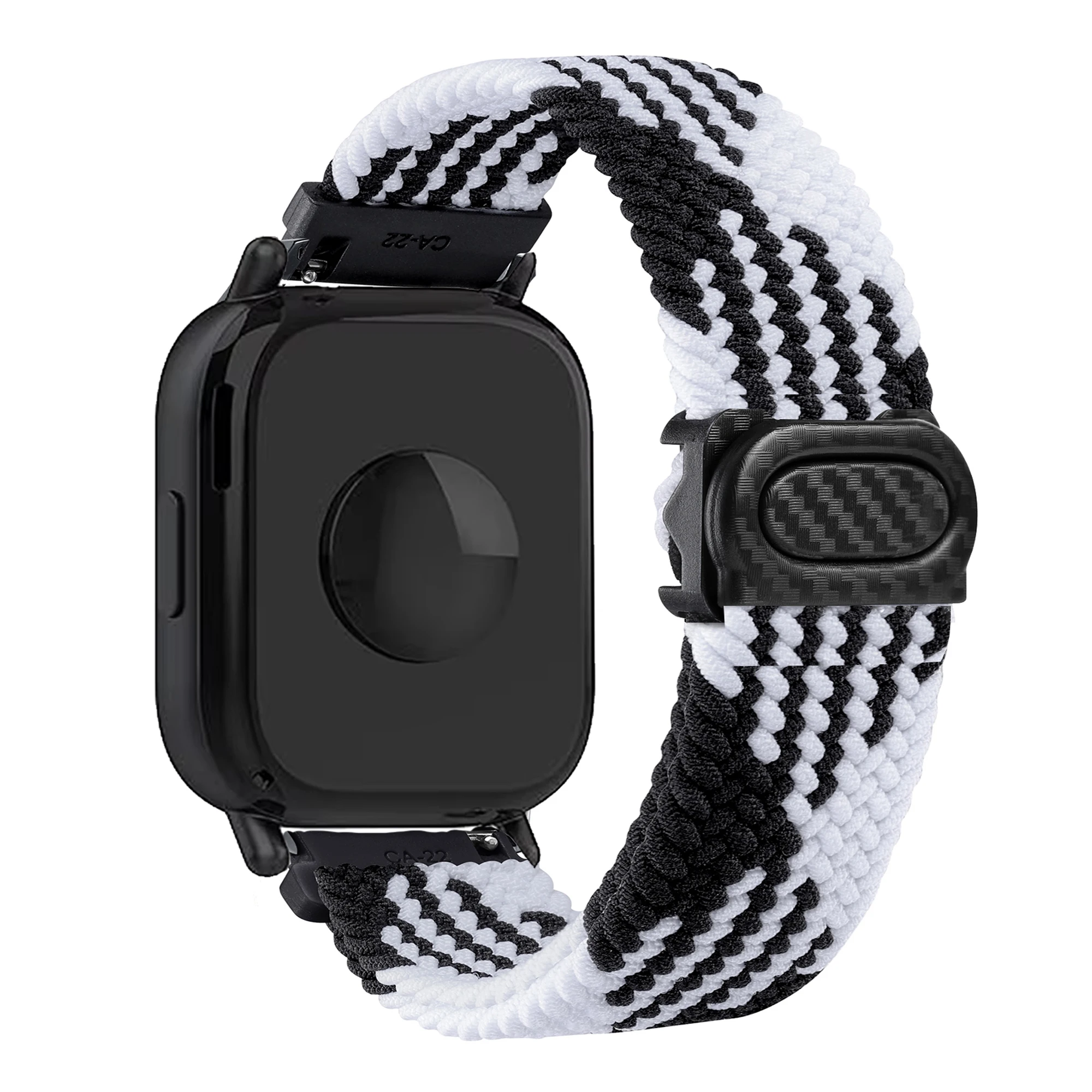 Braided Nylon Solo Loop Watchband - Universal 22mm Strap