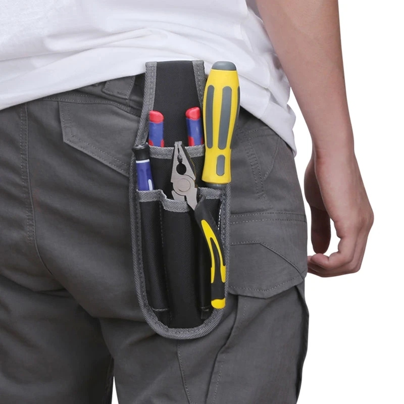 Pochette porte-outil, fixation de ceinture d'outils de travail parfait pour  les électriciens de bricolage outils charpentier menuisiers constructeur  Polyester