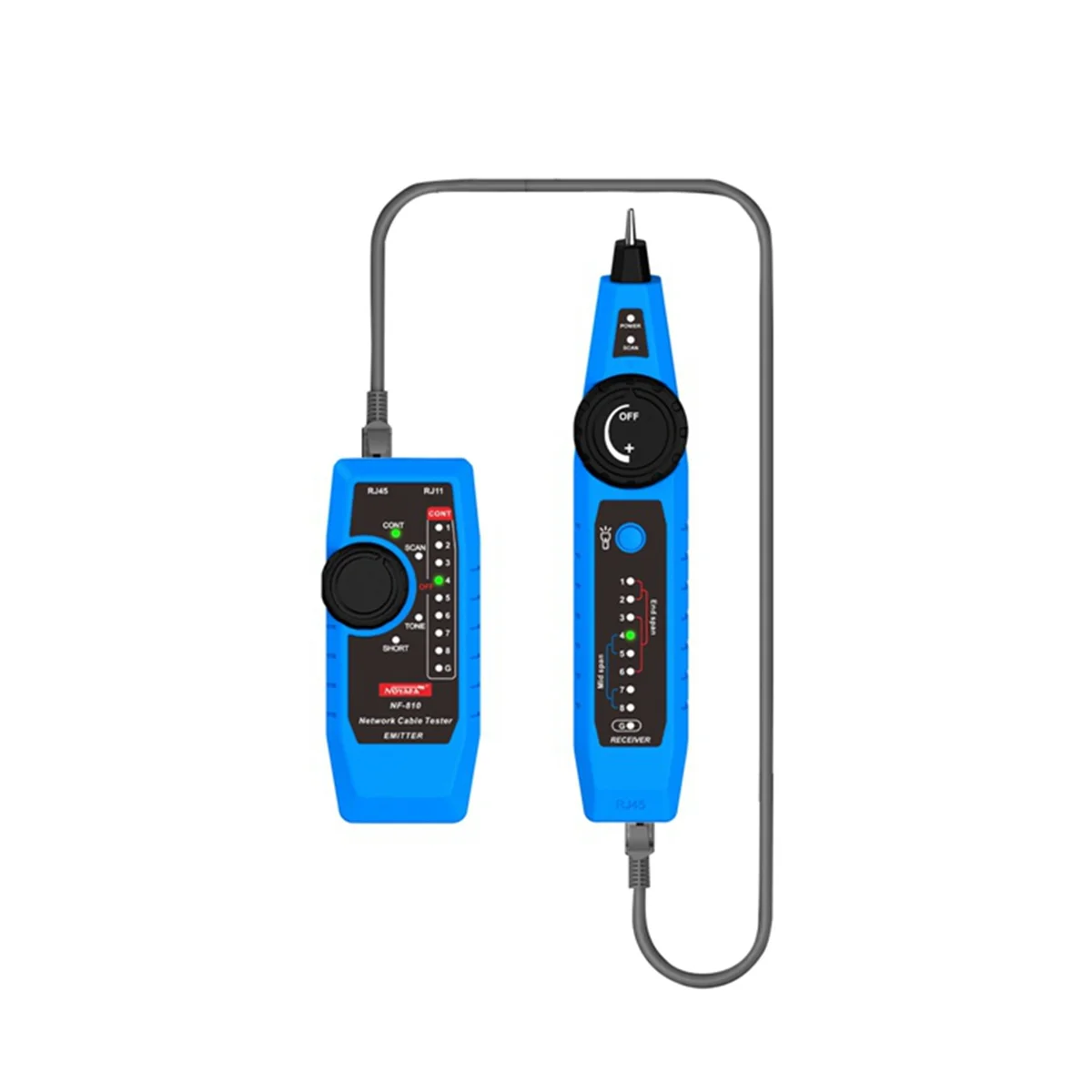 NOYAFA NF-810 Network Cable Tester Network Tracker RJ11 RJ45 Telephone Wire Checker Anti-Interference Line Finder