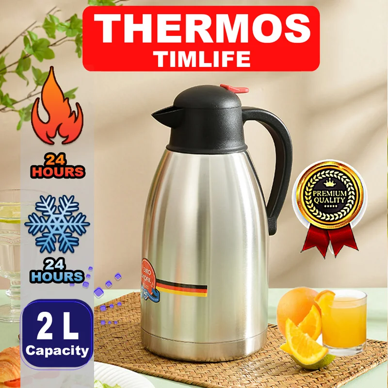 Thermos Tea Coffee Carafe Inox Insulated Vacuum Flask Stainless Steel