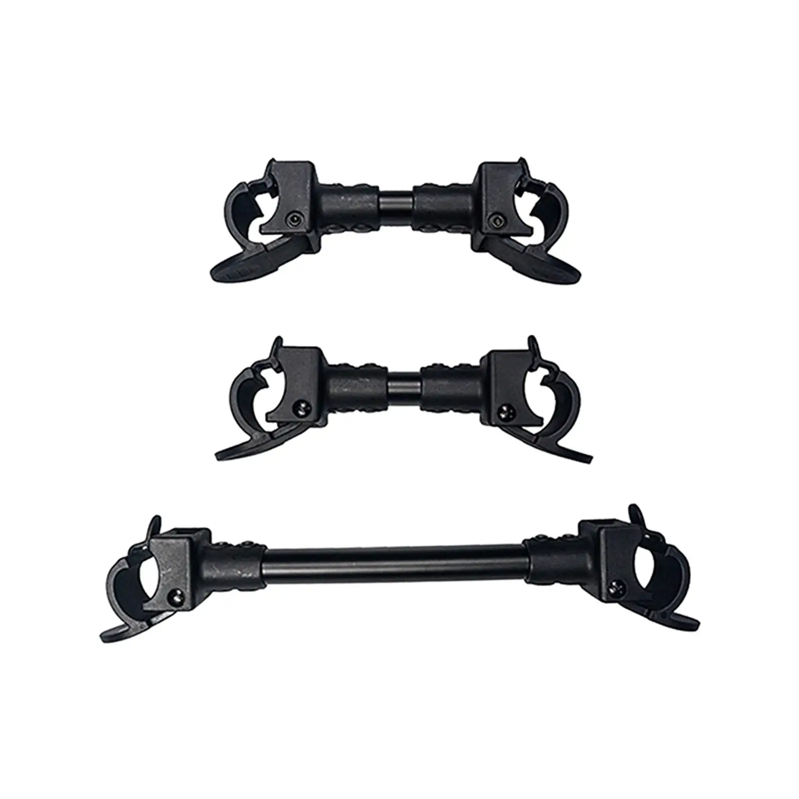 3x Twin Stroller Connector Portable Black Attachment Double Umbrella Side by Side Safety Secure Strap Durable for Babyzen Cart