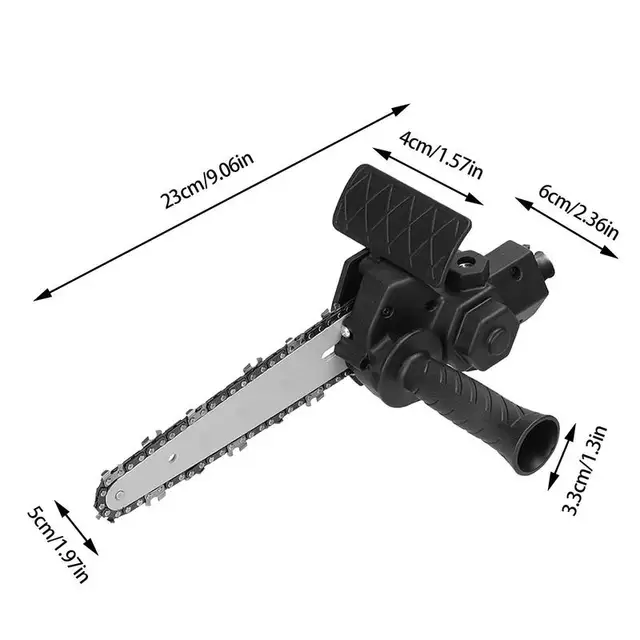 Elektromos Fúró Láncfűrész 4 Hüvelykes Módosítva Az Adapterhez Diy Electric Láncfűrészek Tartozék 6-13 Mm-Hez - Image 6