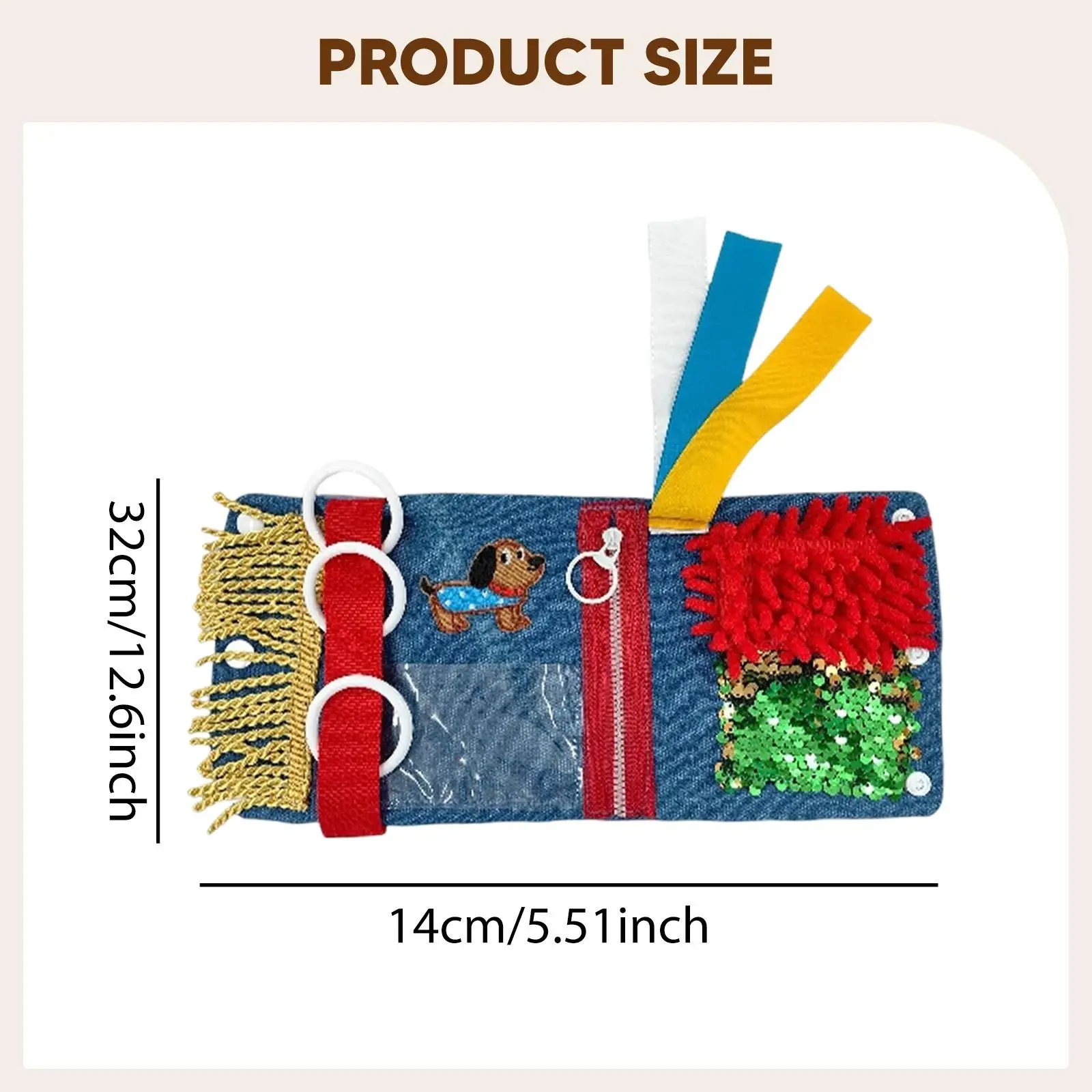 감각 장난감 노인용 손목 커프를 위한 다용도 휴대용 감각 도구 담요