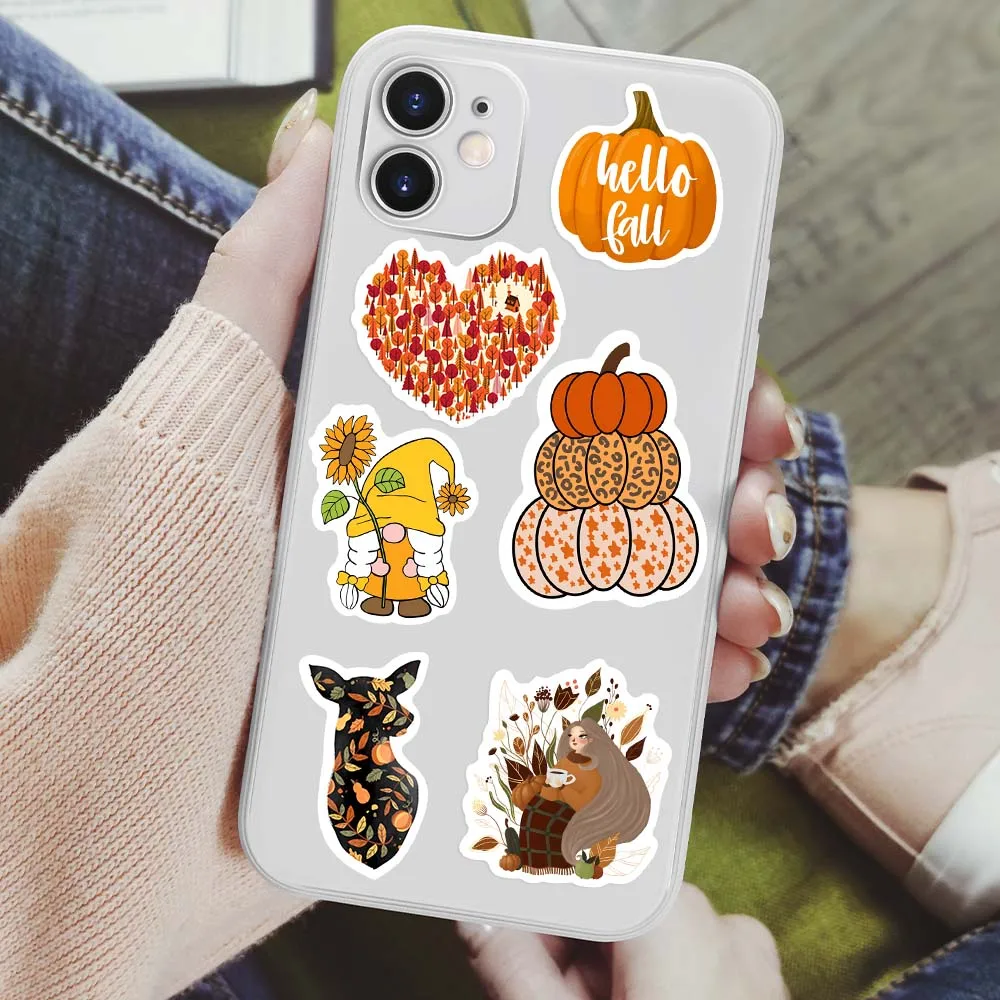 Autumn Stickers Animals Leaves Pumpkins Plants Clothes Decals DIY Skateboard Laptop Luggage Cup Motorcycle Phone PVC Waterproof animal stickers,decorative stickers,decorative labels stickers,self adhesive stickers,adhesive stickers,custom stickers,stationery stickers,cartoon sticker,cartoon stickers