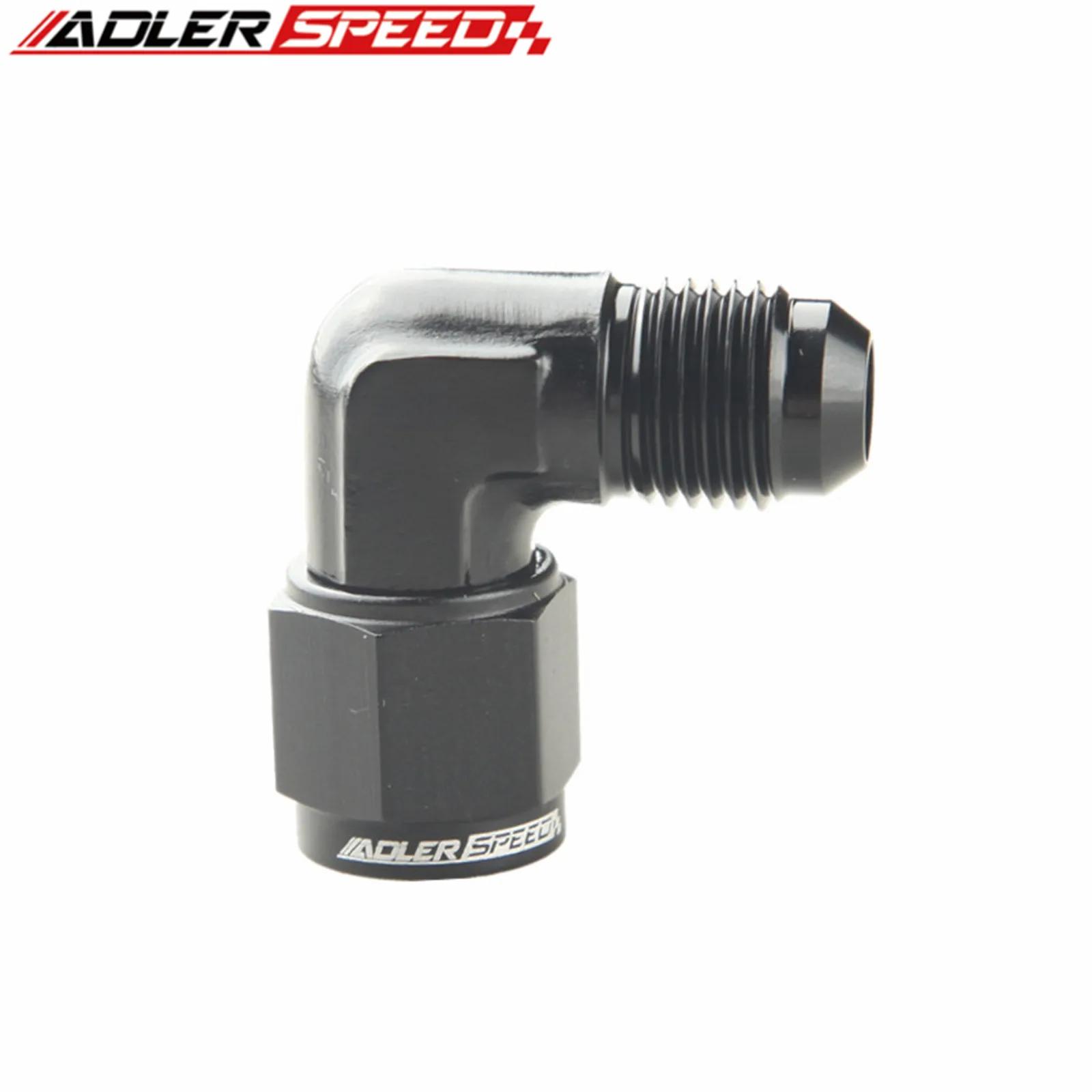 Swivel Hose End Fitting Oil Fuel Fittings Anodized Aluminum Fuel Adapter 90 Degree Female 3AN 4AN 6AN 8AN 10AN 12AN Swivel Adaptors To Male Black/Blue