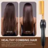 Electric Hot Comb Hair Straightener Flat Iron Heat Pressing Comb Portable Anti-Scald Wigs Beard Hair Straightening Press Comb 4