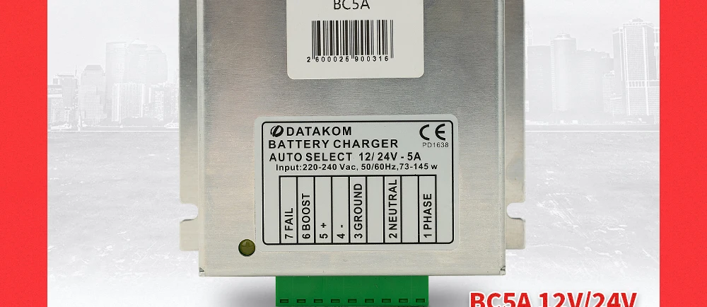 Description Picture 5 of itemBC5A 12V/24V Diesel Generator Auto Intelligent Battery Charger Module Float Chargers Circuit Design Adapter generator parts 5A