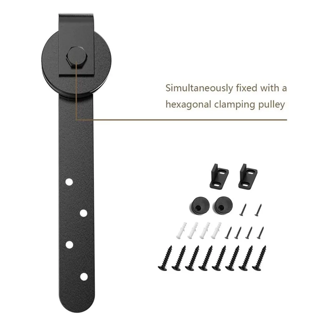 Description Picture 6 of itemDoor Hanger Hardware Kits I Shape Hanger Mini Rail Silent Sliding 1/2\\\" Thick 1/2\\\\\\\" Thick Sturdy Hot Practical