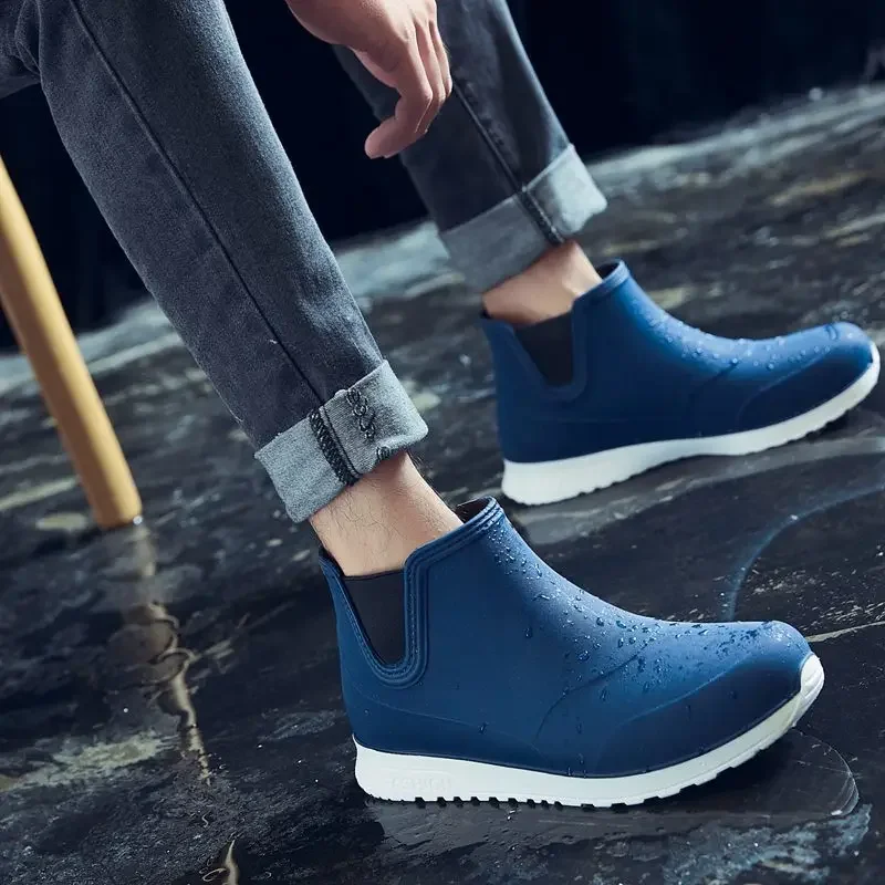 Bottes randonnée pêche homme poids léger plage antidérapantes durables imperméables caoutchouc