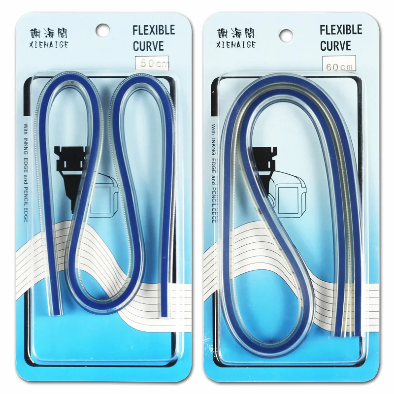 Flexible Curve Ruler Drafting Drawing Tool Serpentine Plastic School office supplies 30cm 40cm 50cm 60cm drawing ruler plastic ruler curve ruler