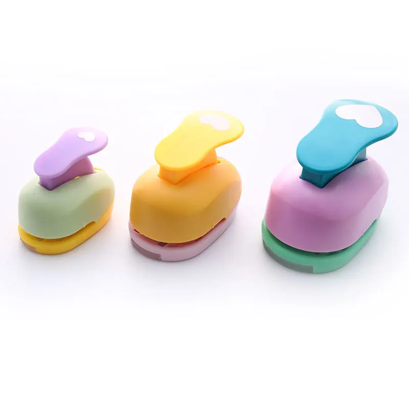 Paper Cutter Paper Punch Hole Punching Tools Paper Craft Punch Circle Hole Punch Heart/Circle Punch 9/16/25mm DIY Craft Hole Puncher For Scrapbooking Punches Maker Kids Scrapbook Paper Cutter Embossing Sharper