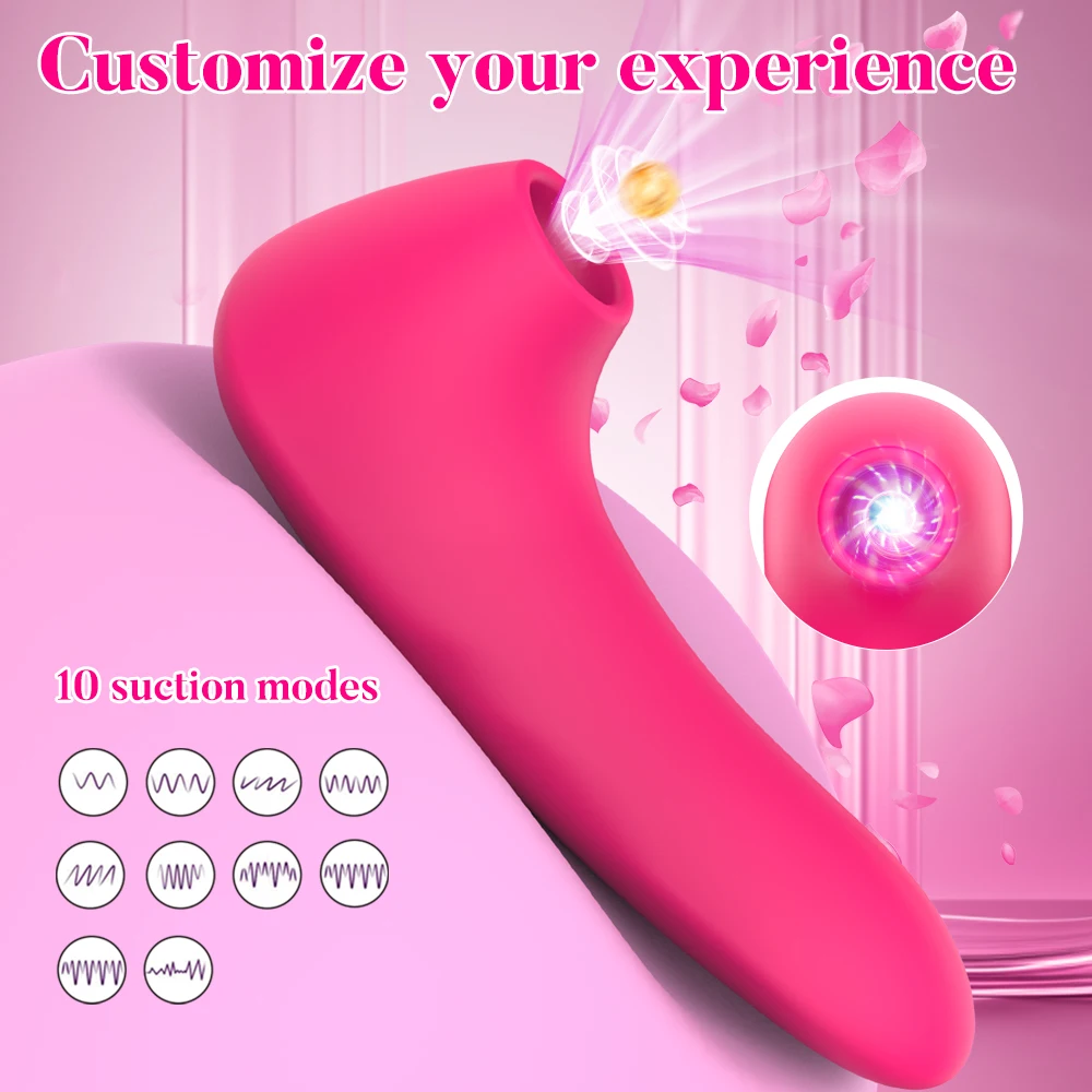 Powerful Sucking Vibrator 10 Suck Modes G Spot Oral Clitoris Stimulator Nipple Vacuum Massager Sex Toys Women Masturbator Clit Sucking Vibrator
