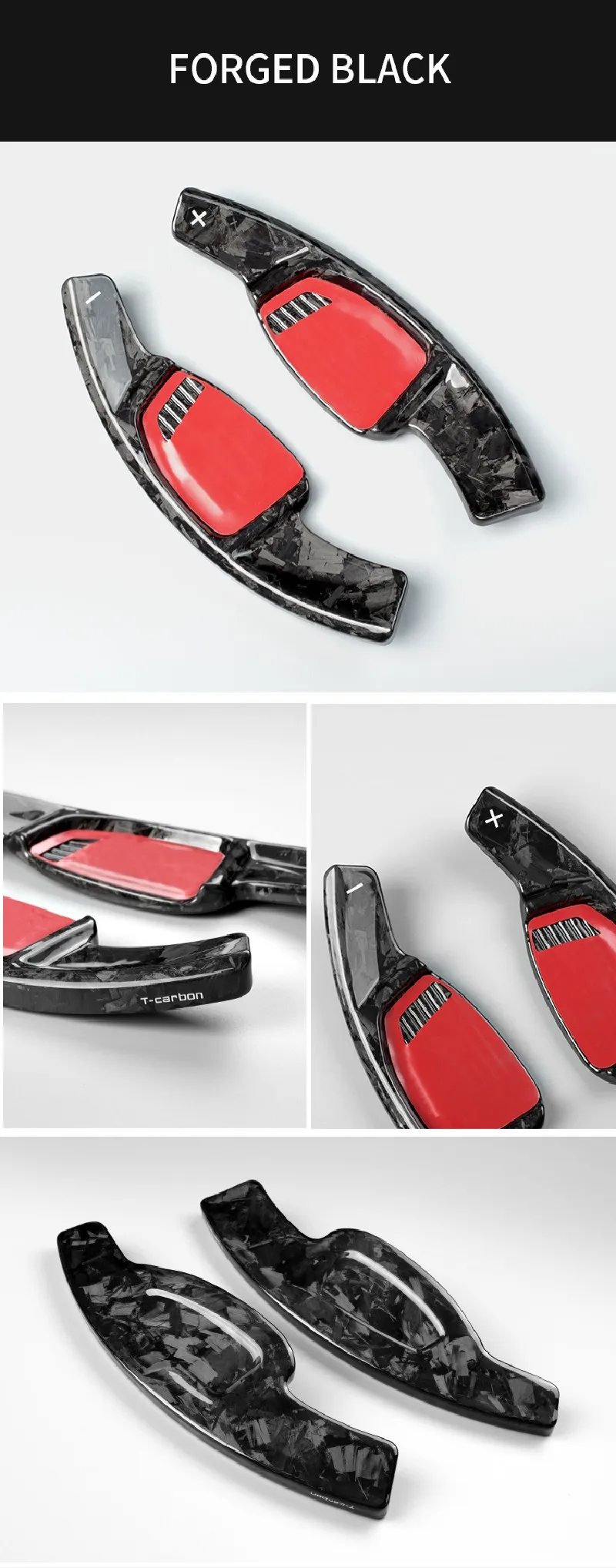 Carbon Fiber Steering Wheel Extension Shift Paddle Shifter For Audi RS Series RS4 RS5 RS7 Car Gear Accessories Paddle Shifters