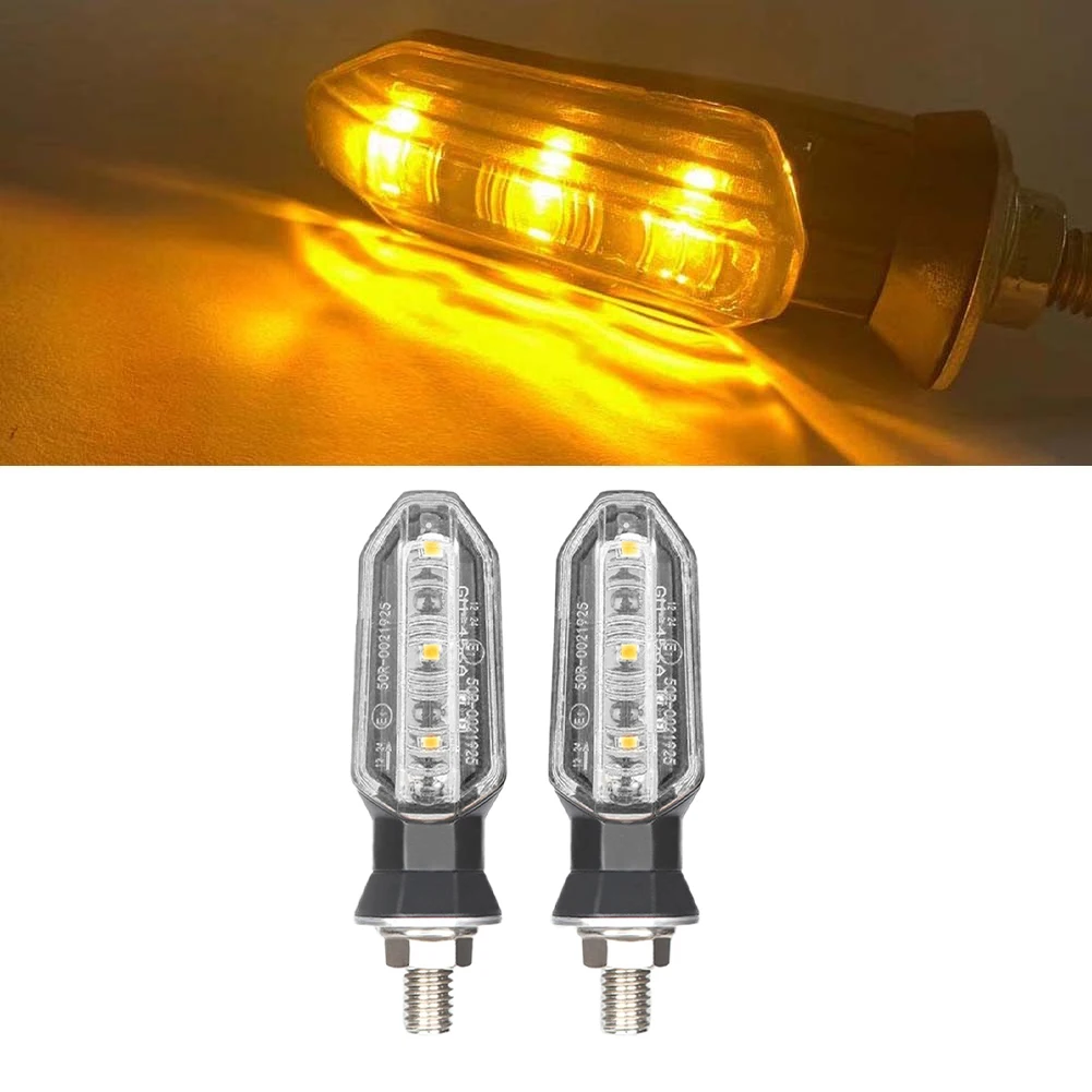 

Motorcycle Replacement Accessories Motorcycle Turn Signal Light LED Clear LED Two Wire 12V ABS Plastic Housing