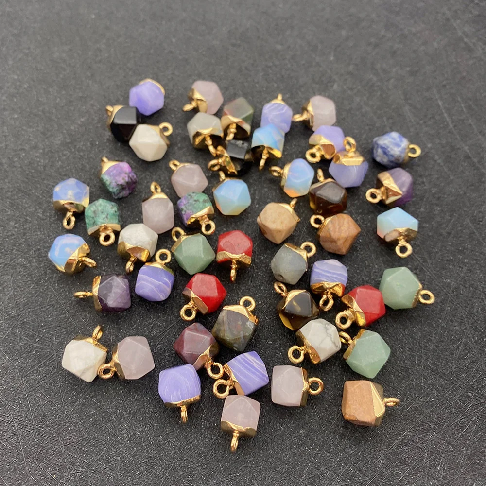 

Natural Stone Pendants Amethyst Cyrstal Quartz Labradorite Pendants for Jewelry Making DIY Necklace Earrings Charms Accessories