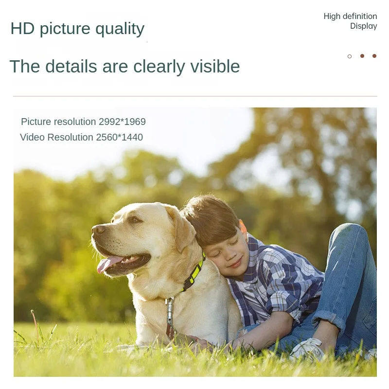 New 2K HD Pet Camera Cats & Dogs 1st View Vlog Recorder Cats & Dogs Perspective Sports Recording Video Recording Action Camera
