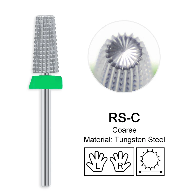 Golden Tungsten Carbide Nail Drill Bit for Manicure and Pedicure Accessories