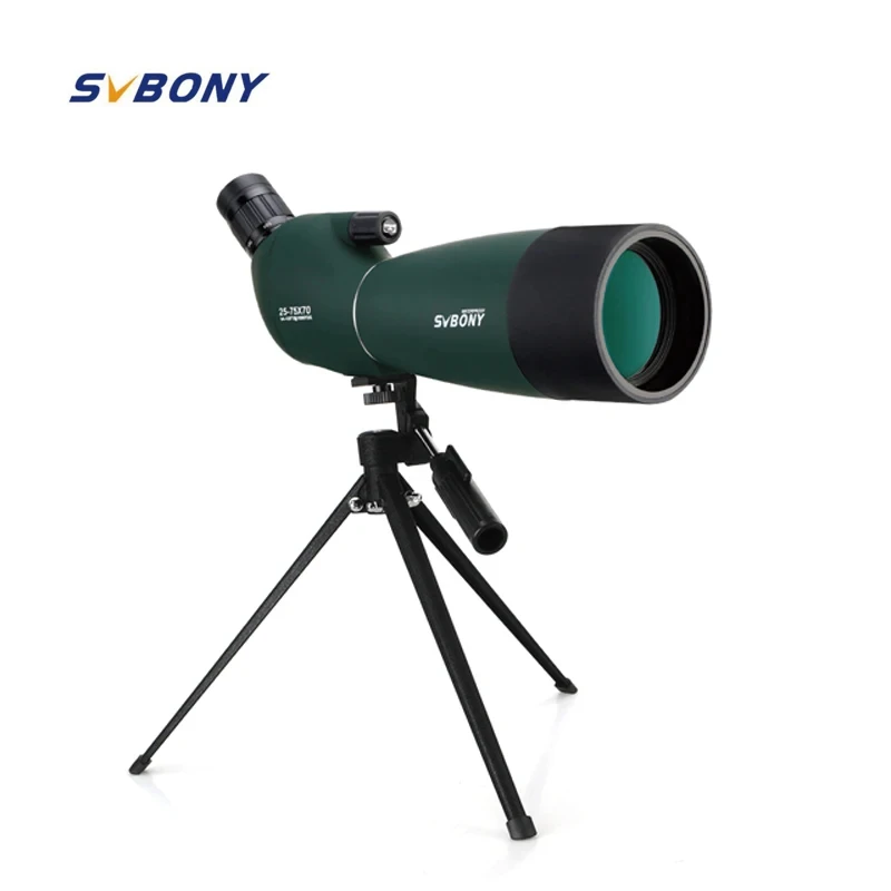 SVBONY SV28 Spotting Scopes with Tripod 25-75x70 Waterproof Range Shooting Scope Compact for Target Shooting Wildlife Outdoor spotting scope