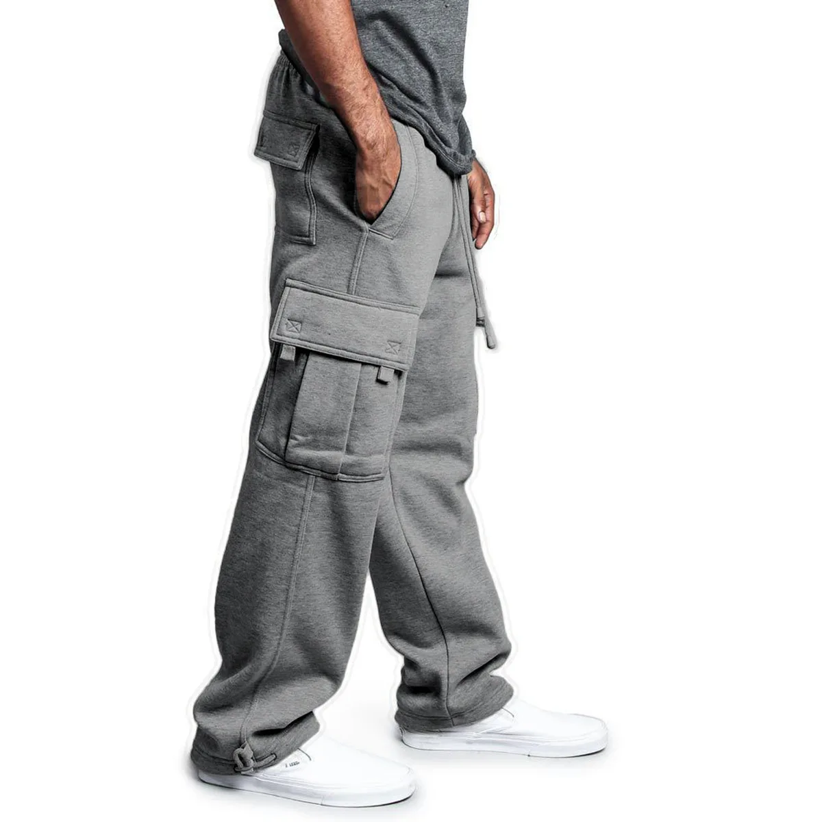 Men Loose Fit Cargo Pants Spring Summer