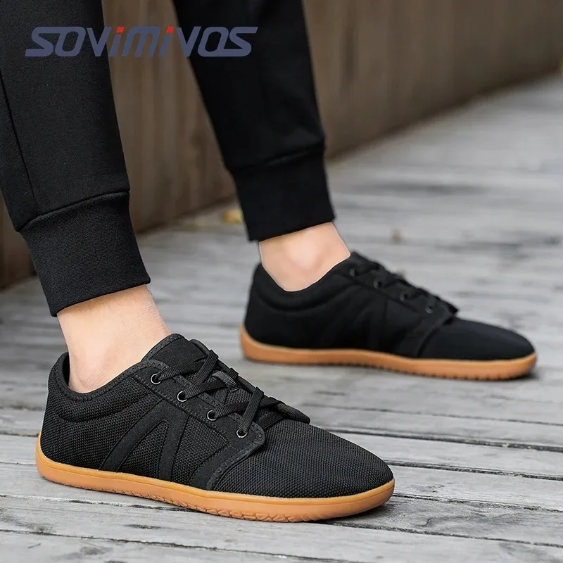 Men's Minimalist Trail Runner Wide Toe Box Barefoot Inspired Fitness Deadlift Shoes Water Shoes for Men Beach