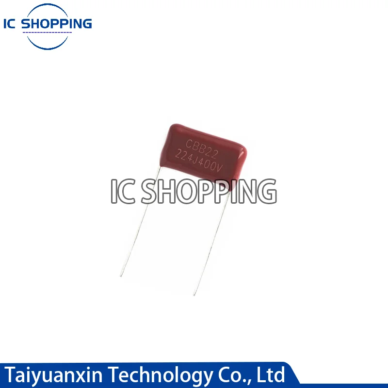 20PCS CBB 400V224J 400V 224J400V 0.22UF 220NF Polypropylene film capacitor Pitch 10MM 15MM