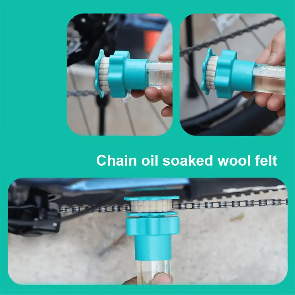 Bicycle Chain Oil Lubricator Bike Chain Oiler Chain Lubricant Roller Cleaner Lubricant Device Maintenance Bike Accessories