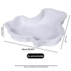 Reptile Bathing Pool Reptile Feeding Dish Water Bowl with Ramp Aquarium Ornament for Snake, Turtle, Bearded Dragon, Lizard Bath 4