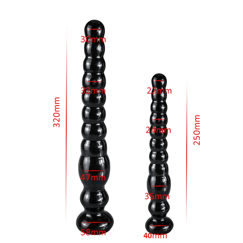 Seksimänguasjad dildo, päraku-pikk helmed, imemiskork, suur tagumik, laiendaja eesnäärme masseerija, mees, erootikakaubad täiskasvanutele._voghion.com