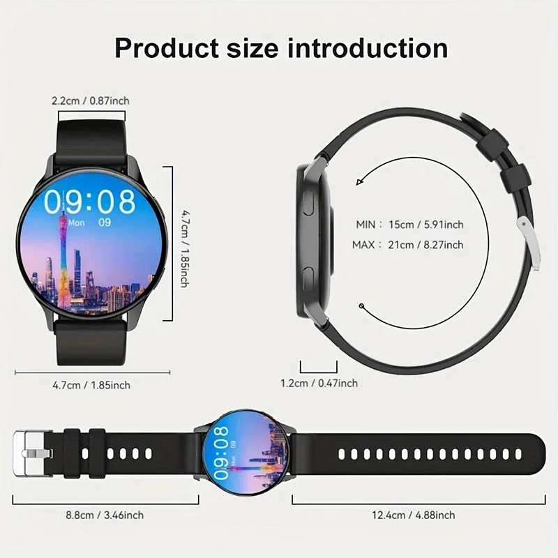 2025 Smartwatch Round AMOLED Display reloj hombre Wireless Bluetooth Smart Watches For Men Women Sleep Monitor For ios Android 6