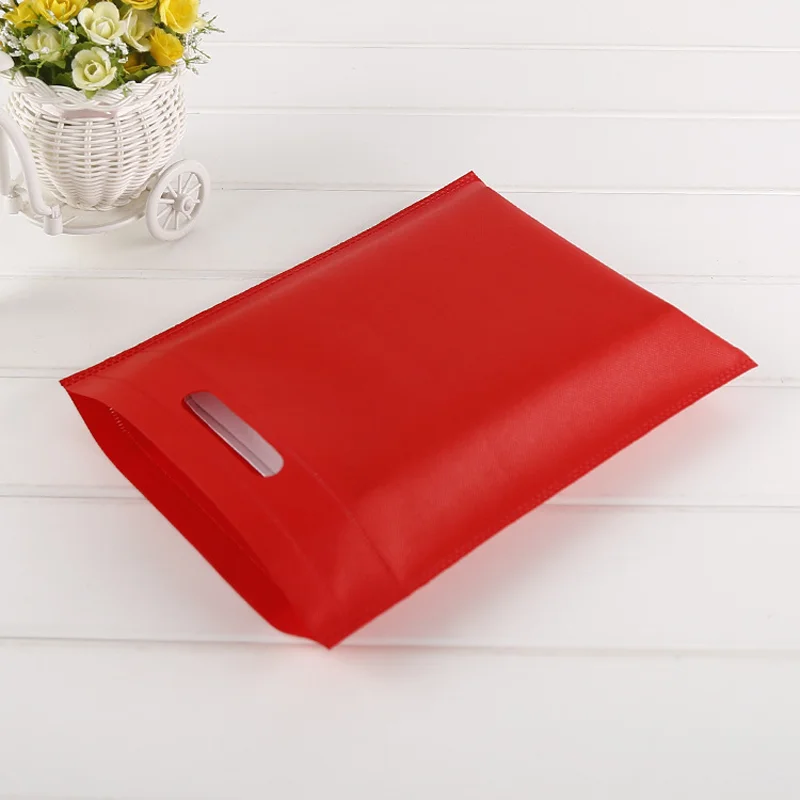 100 pieces Nonwoven Storage Bags Eco-friendly and Reusable Nonwoven Shopping Bags Gifts Promotional Tote Bags