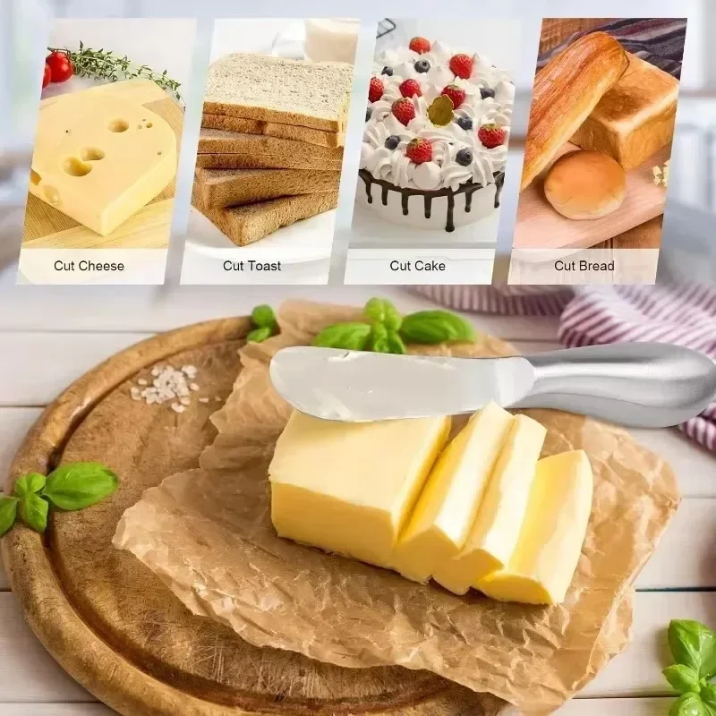 10/1PC Stainless Steel Butter Cutter Knife Multipurpose Cheese Knife Bread Jam Cream Chocolate Spreaders Tools Kitchen Gadgets