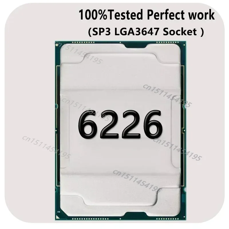 고품질 Xeon Gold 6226 SRFPP 2.7GHZ 12코어 24스레드 19.25MB 스마트 캐시 125W LGA3647 서버 마더보드 X11 DAI DPL D