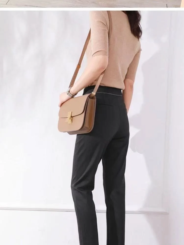 High Quality Golf Pants Women Golf Wear Autumn New Suit Pants High Waist Cultivate Oneself Straight Women Clothe
