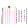 5/20Pcs Nail Art Brush Design Tip Painting Drawing Carving Dotting Pen Professional Nail Brushes Set Nail Art Manicure Tools New 2