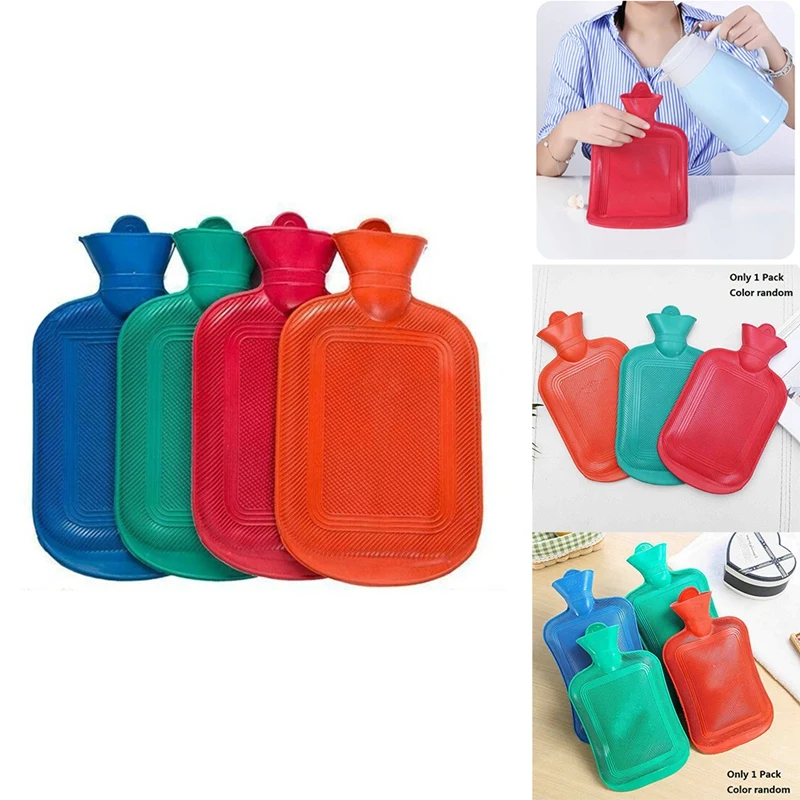 Bolsa de agua caliente gruesa de goma para niñas, bolsa de agua caliente de invierno, calentador de manos, bolsillo para manos y pies, botella de agua caliente, 1 paquete