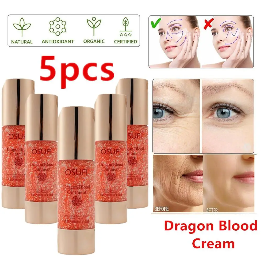 

5x Nourishing Beauty Ganoderma Lucidum Makeup Dragon Blood Cream Repairs Skin Evenly Skin Tone Finely Pore Brightening Face Care