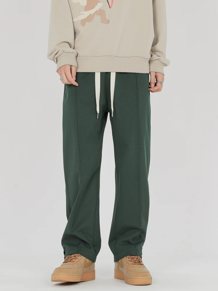 Autumn Straight Sweatpants sport jogging trousers wide leg pants fleece sweatpants fashion pants fashionable wide leg pants men casual pants For Men Korean Fashion