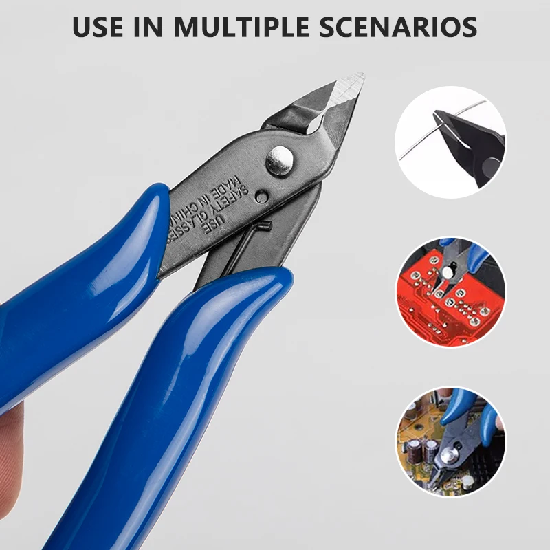 Device - Universal Pliers Multi Functional Tools Electrical Wire Cable Cutters Cutting Side Snips Flush Stainless Steel Nipper Hand Tools