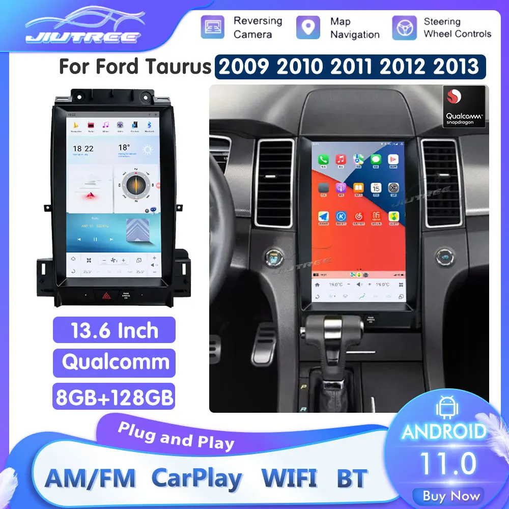 

128G Android 11 For Ford Taurus 2009-2013 Car Video Radio GPS Navigation Player Multimedia Receiver Carplay IPS Audio Head Unit