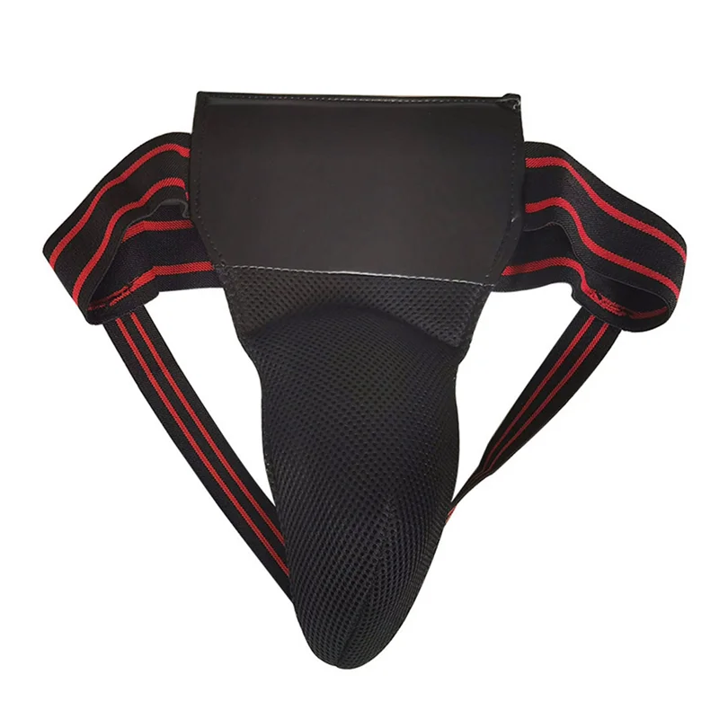 Groin Protector For Boxing, Taekwondo, Kickboxing, For Martial Arts Training, Men Jockstrap Abdominal Protector Durable Black